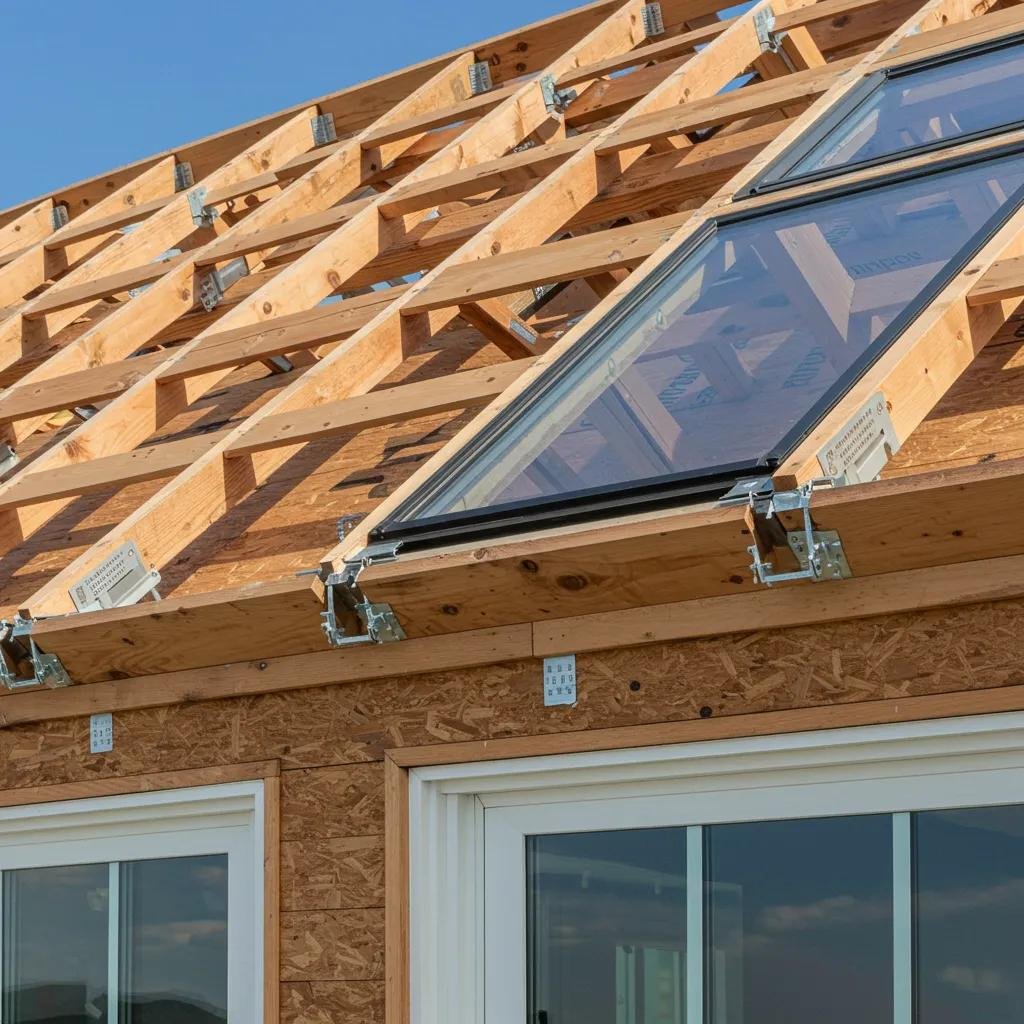 Close-up of storm-resistant home features, highlighting durability and design for coastal living