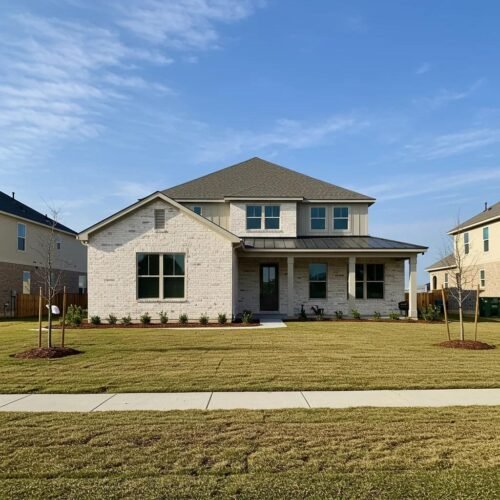 Stunning new home in Coastal Bend, built with hurricane resilience and beautiful coastal landscaping